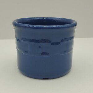 Longaberger Woven Traditions Cornflower Blue Crock 1 Pint Blue Salt Crock